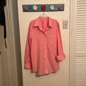 Fox Croft Long Sleeve, Wrinkle Free, Cotton/Polyester Blend